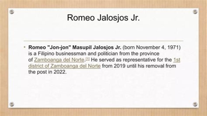 Romeo Jalosjos | Net Worth, Age And Wiki
