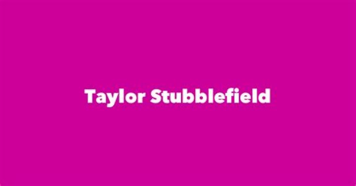 Taylor Stubblefield And His Wife Georgia Stubblefield Family Life